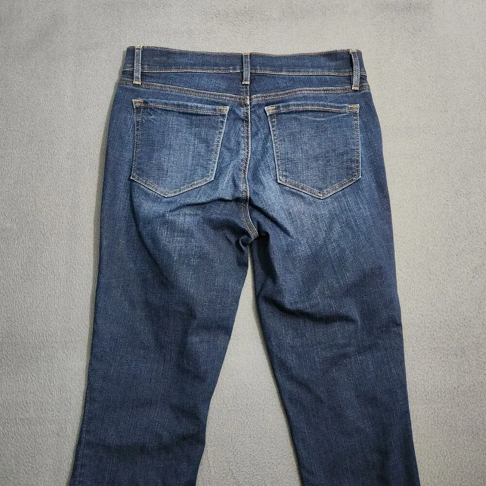 Ann Taylor LOFT Cropped Jeans Women 27/4 Dark Wash Low Rise Skinny